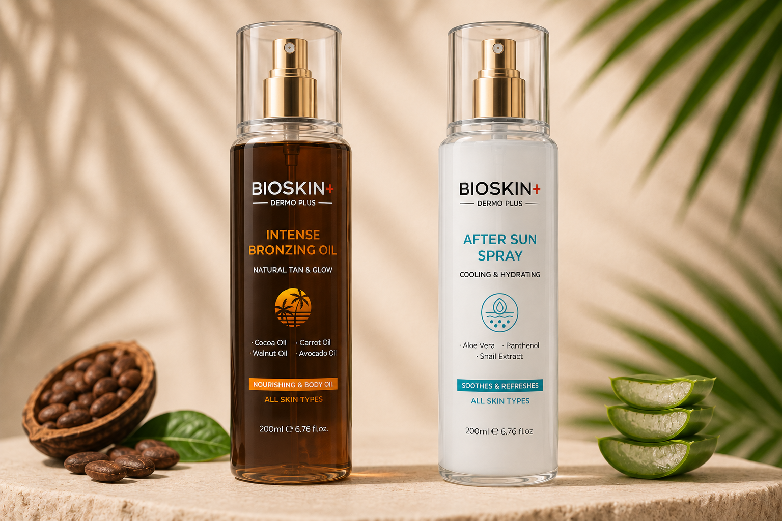 BIOSKIN+ Bronzlaştırıcı Yağ ve After Sun